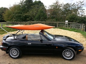 kayak rack Mazda Miata new roof rack design 